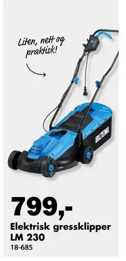 Biltema Elektrisk gressklipper LM 230 tilbud