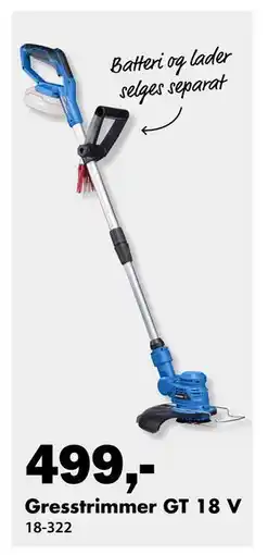 Biltema Gresstrimmer GT 18 V tilbud