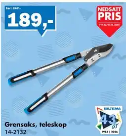 Biltema Grensaks, teleskop tilbud