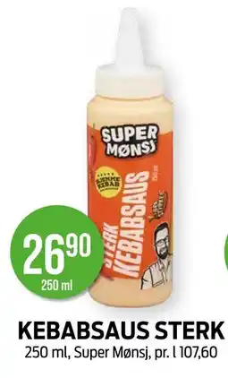 Kiwi KEBABSAUS STERK tilbud