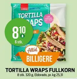 Kiwi TORTILLA WRAPS FULLKORN tilbud