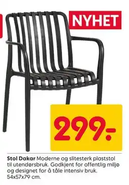 Rusta Stol Dakar tilbud