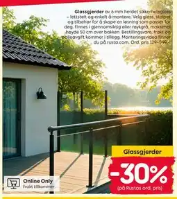 Rusta Glassgjerder tilbud