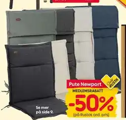 Rusta Pute Newport tilbud