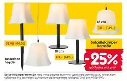 Rusta Solcellelamper Hemsön tilbud