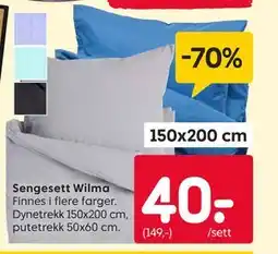 Rusta Sengesett Wilma tilbud