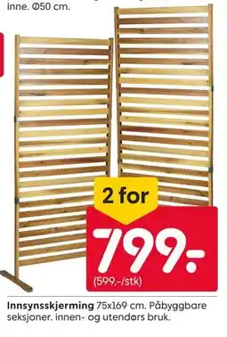 Rusta Innsynsskjerming tilbud