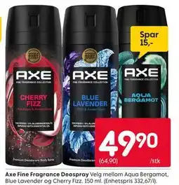 Rusta Axe Fine Fragrance Deospray tilbud