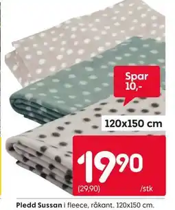 Rusta Pledd Sussan tilbud