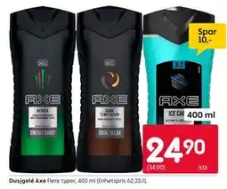 Rusta Dusjgelé Axe tilbud