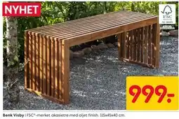 Rusta Benk Visby tilbud