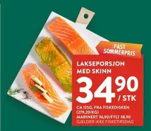 Jacobs LAKSEPORSJON MED SKINN tilbud