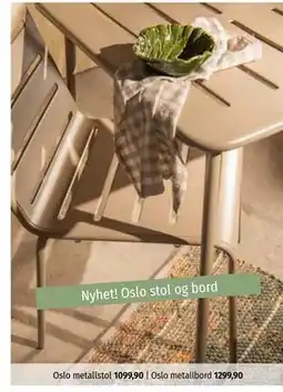 Nille Oslo metallbord tilbud