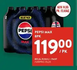 Jacobs PEPSI MAX 8PK tilbud