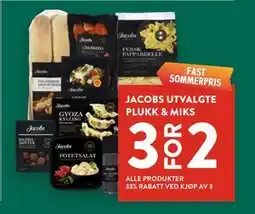 Jacobs JACOBS UTVALGTE PLUKK & MIKS tilbud
