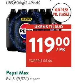 Jacobs Pepsi Max tilbud