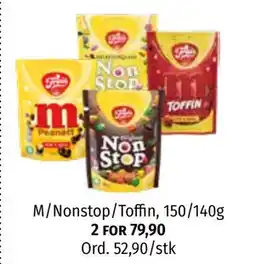 Nille M/Nonstop/Toffin, 150/140g tilbud