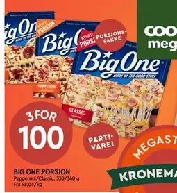 Coop Mega BIG ONE PORSJON tilbud