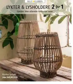 Nille Koster lyslykt tilbud