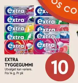Coop Mega EXTRA TYGGEGUMMI tilbud