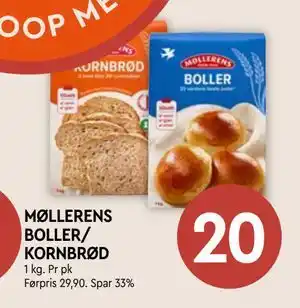 Coop Mega MØLLERENS BOLLER/ KORNBRØD tilbud