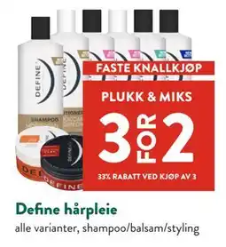 Jacobs Define hårpleie tilbud