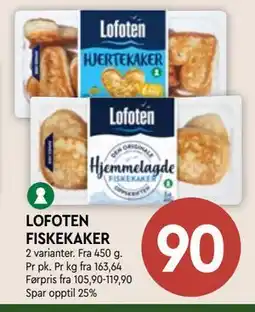 Coop Mega LOFOTEN FISKEKAKER tilbud