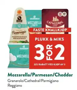 Jacobs Mozzarella/Parmesan/Cheddar tilbud