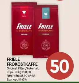 Coop Mega FRIELE FROKOSTKAFFE tilbud