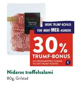 Jacobs Nidaros trøffelsalami tilbud