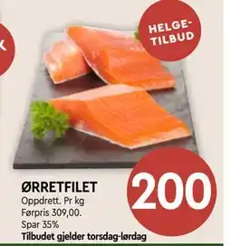 Coop Mega ØRRETFILET tilbud