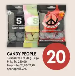 Coop Mega CANDY PEOPLE tilbud