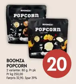 Coop Mega BOOMZA POPCORN tilbud