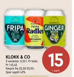 Coop Mega KLOKK & CO tilbud