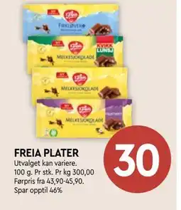 Coop Mega FREIA PLATER tilbud