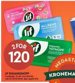 Coop Mega JIF ENGANGSMOPP tilbud