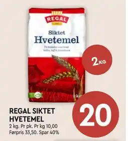 Coop Mega REGAL SIKTET HVETEMEL tilbud