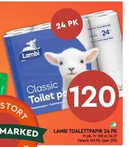 Coop Mega LAMBI TOALETTPAPIR 24 PK tilbud