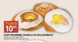 Coop Mega COOP SKOLEBRØD, SOLBOLLE OG SKILLINGSBOLLE tilbud