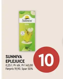 Coop Mega SUNNIVA EPLEJUICE tilbud