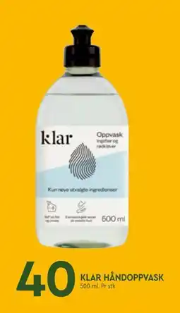 Coop Mega KLAR HÅNDOPPVASK tilbud
