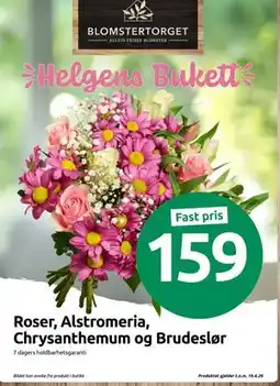 Joker Roser, Alstromeria, Chrysanthemum og Brudeslør tilbud