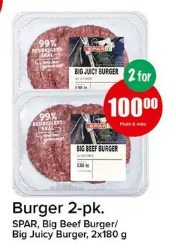 Spar Burger 2-pk tilbud