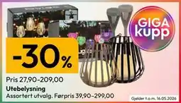 Gigaboks Utebelysning tilbud