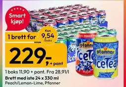 Gigaboks Brett med iste 24 x 330 ml tilbud