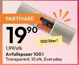 Gigaboks Avfallsposer 100 l tilbud