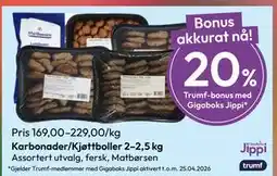 Gigaboks Karbonader/Kjøttboller 2–2,5 kg, Medlemspris tilbud