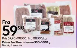 Gigaboks Pølser fra Strøm-Larsen 300–1000 g tilbud