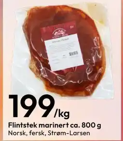 Gigaboks Flintstek marinert ca. 800 g tilbud