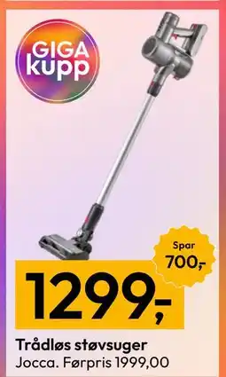 Gigaboks Trådløs støvsuger tilbud